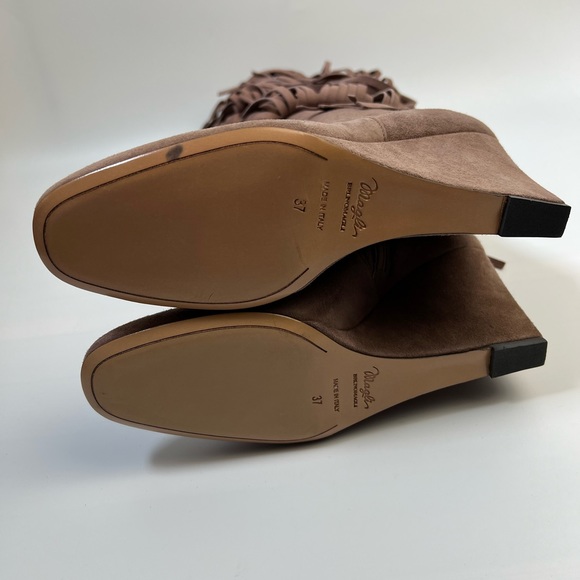 BRUNO MAGLI Fringed suede knee-high boots size 37 - Picture 11 of 16